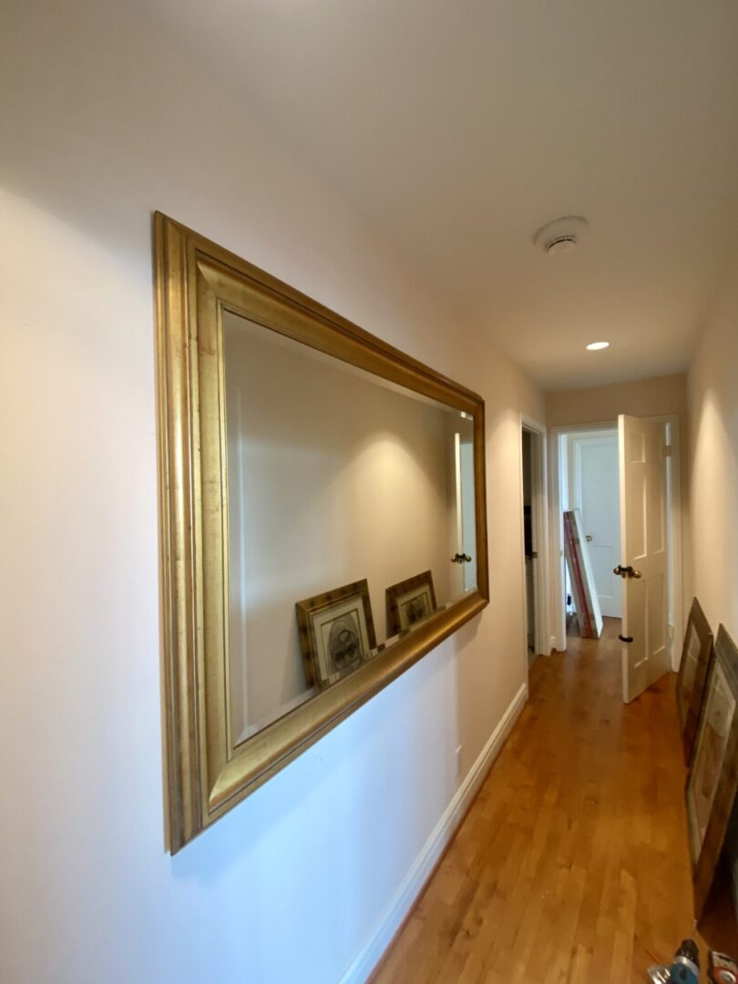 Gold Rectangular Mirror