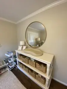 Gold Circular Mirror