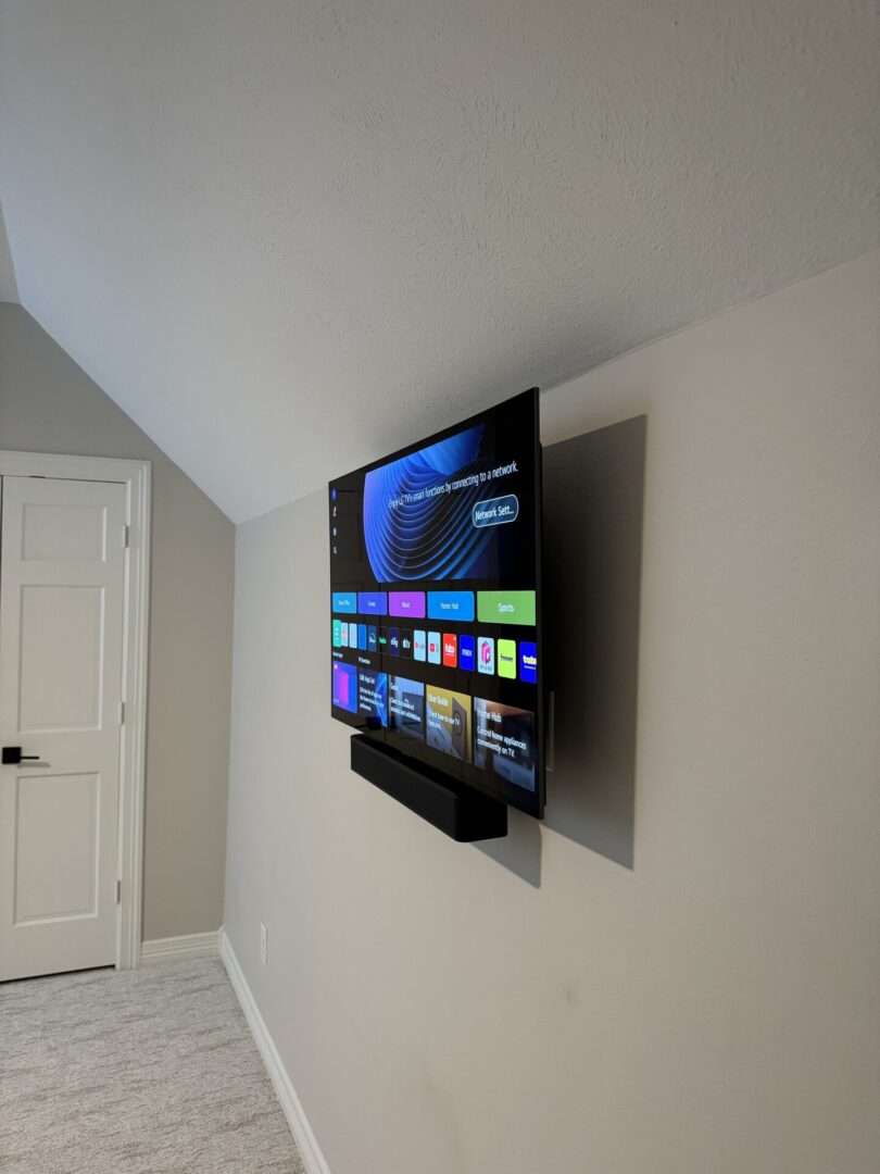 A LED mounted under the stairs