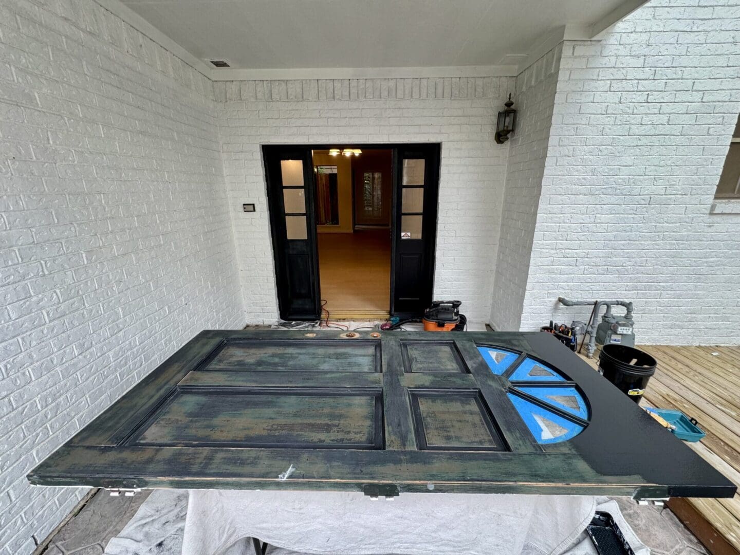 a door in a room