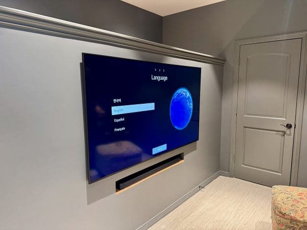 Samsung Framed TV Installation with flush mount in Tanglewood Houston